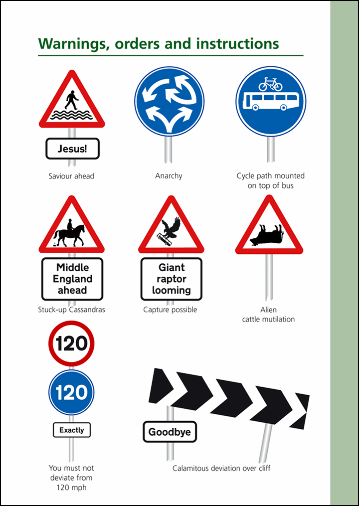 Guide To New Highway Code Signs Department Of Social Scrutiny
